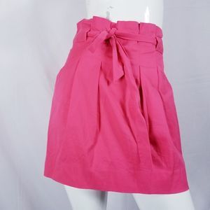 BCBGMAXAZRIA Mila Mini Skirt Pleated Size 8 Pink